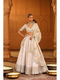 Sheetal Batra - Ivory Lehenga with Blouse and Dupatta