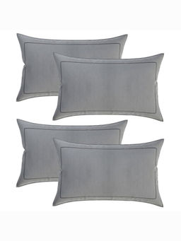 Kuber Industries - Grey Cotton Pillow Covers (Pack of 4)