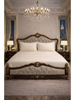 MULBERRY LIVING - Ivory Grand Mansion Tencel 350TC Bedsheet with 2 Pillow Covers (King)