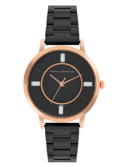 French Connection - Ephiphany MOP Black Round Analog Watch for Women - FCN00066G (M)