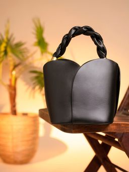 Twenty Dresses by Nykaa Fashion - Black Twist It Up Bag