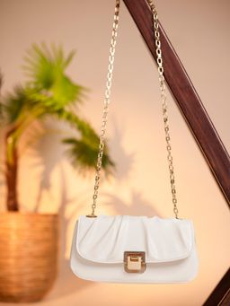 Twenty Dresses by Nykaa Fashion - White All For The Best Bag