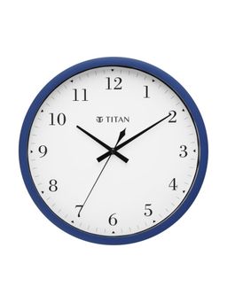 Titan - Classic Blue Wall Clock With Silent Sweep Technology