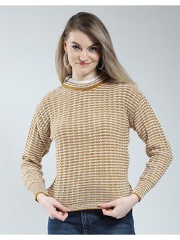 Monte Carlo - Womens Self Design Round Neck Top
