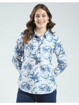 Monte Carlo - Womens Printed Collar Neck Top