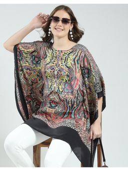 Monte Carlo - Womens Printed Round Neck Kaftan