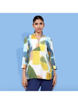 TAMISKA BY NARENDRA KUMAR - Zahra Abstract Printed Top