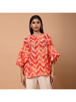 TAMISKA BY NARENDRA KUMAR - Nora Ikkat Print Top