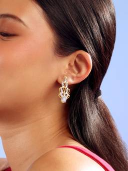 Mia by Tanishq - Sunflare Cascade Diamond Drop Earrings