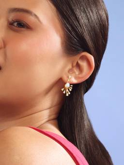 Mia by Tanishq - Celestial Opal and Diamond Drop Earrings