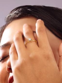Mia by Tanishq - Sun Spark Diamond Ring (1.64 Cm)