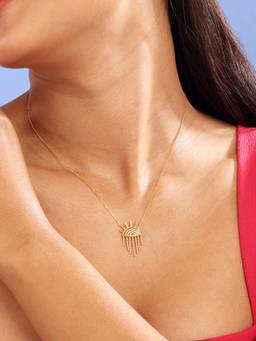 Mia by Tanishq - Radiant Horizon Gold Necklace