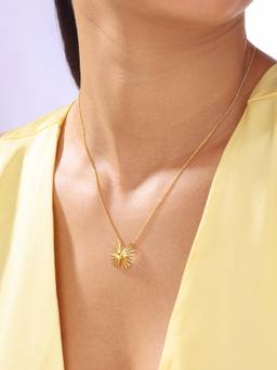 Mia by Tanishq - Modern Radiance Gold Necklace