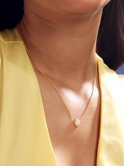 Mia by Tanishq - Luminous Opal Gold Necklace