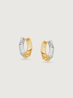 Mia by Tanishq - Versatile Radiant Gold Hoop Earrings