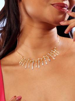 Mia by Tanishq - Horizon Spire Diamond Necklace