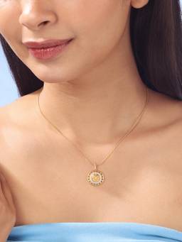Mia by Tanishq - Divine Sun Radiance Diamond Necklace