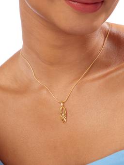 Mia by Tanishq - Airy Radiant Gold Necklace