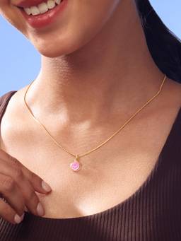 Mia by Tanishq - Radiant Dusk Gold Necklace