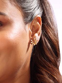 Mia by Tanishq - Radiant Sunburst Diamond Stud Earrings
