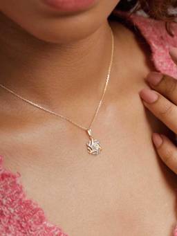 Mia by Tanishq - Hexagon Gleam Diamond Necklace