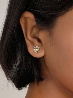 Mia by Tanishq - Whimsy Bloom Diamond Earrings