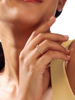 Mia by Tanishq - Zigzag Radiance Diamond Ring (1.68Cm)