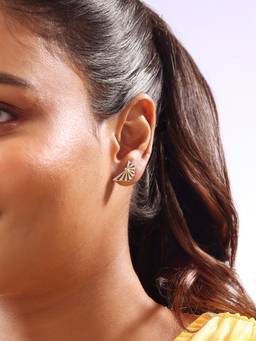 Mia by Tanishq - Solar Slice Diamond Stud Earrings