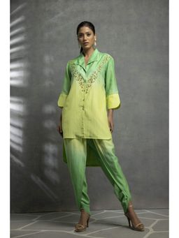 EESHA GUPTA - Leaf Print Kurta Set