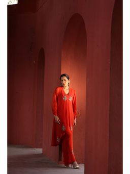 EESHA GUPTA - Indigo Embroidered Co-Ord Set