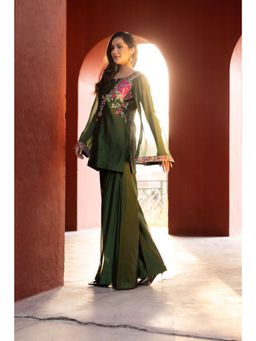 EESHA GUPTA - Deepika Kewalramani In Organza Silk Festive Kurta Set