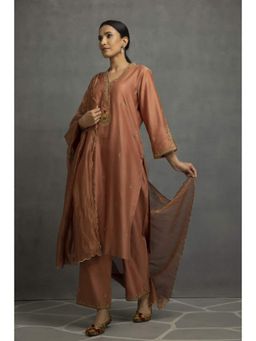 Kahani Lush - Straight Kurta With Handcrafted Embellishment