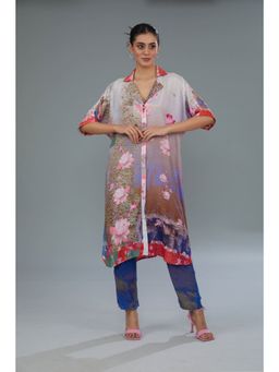 Kahani Lush - Multi-Coloured Cotton Silk Digital Printed Co-Ord Set
