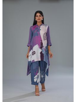 Kahani Lush - Multi-Coloured Cotton Silk Digital Printed Co-Ord Set