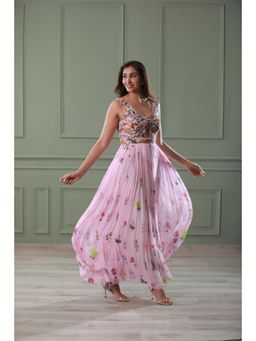 Kahani Lush - One Piece Floral Georgette Dress