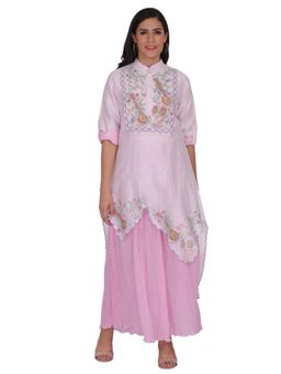 Kahani Lush - One Piece Dress With A Layer Of Chanderi Fabric