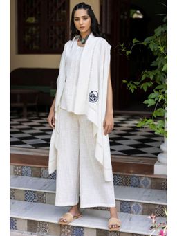 Kahani Lush - 3 Piece Suit Includes Kurta, Palazzo Pants Paired