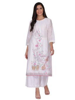 Kahani Lush - Straight Kurta With Palazzo Set