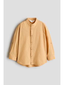 H&M - Boys Yellow Patterned Grandad Shirt