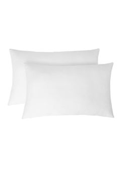 SWHF - Microfibre Cotton White Cushion Vaccum Packed 14x20 Inches Pack of 2