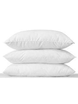 SWHF - Microfibre Cotton White Cushion Vaccum Packed 14x20 Inches Pack of 3