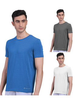 FREECULTR - Mens Bamboo Undershirt Anti Microbial Lounge Wear T-shirt (Pack of 3)