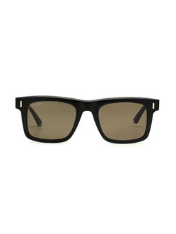 Calvin Klein - Black Lens Wayfarer Sunglass Full Rim Black Frame (51)