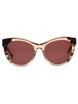 DKNY - Brown Gradient Lens Cat Eye Sunglass Full Rim Nude Tortoise Frame (52)