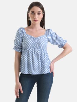 Kazo - Sweetheart Neck Top
