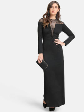 straight black gown