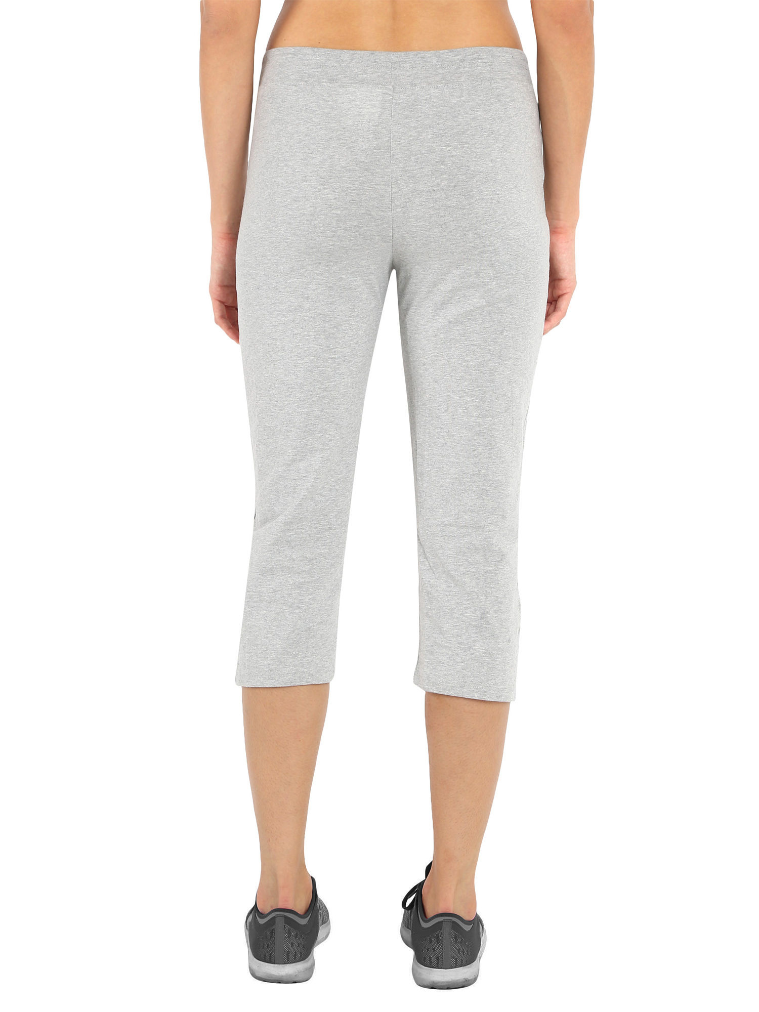 Jockey Light Grey Melange Capri Pants 