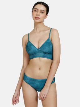 Zivame - Zelocity Padded Bikini Set With Hook - Ponderosa Pine
