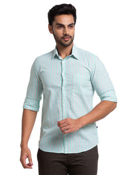 Parx - Medium Green Casual Shirt