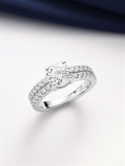 Ornate Jewels - 1.5 Carat Diamond Look Solitaire Silver Ring
